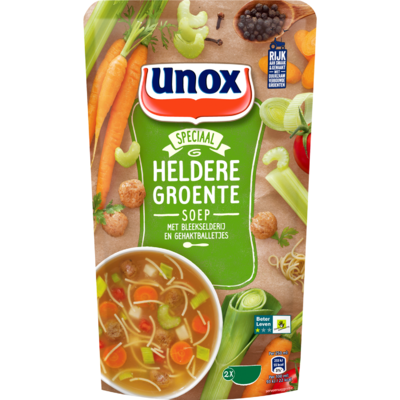 Unox Soep in zak groente